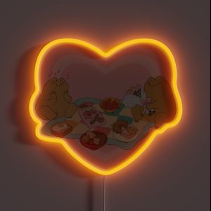 Frog Picnic RGB Neon Sign
