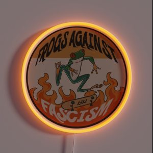 Frogs Against Fascism RGB Neon Sign Frogs Against Fascism RGB Neon Sign