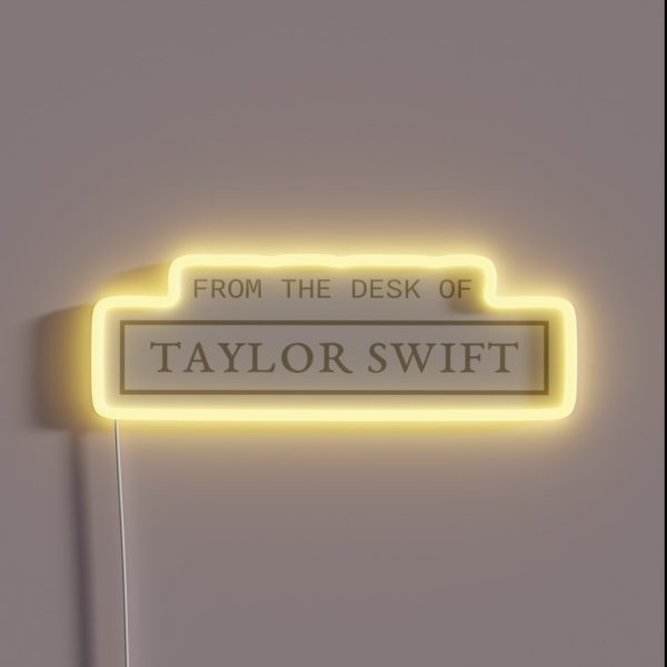 From The Desk Of TTPD RGB Neon Sign