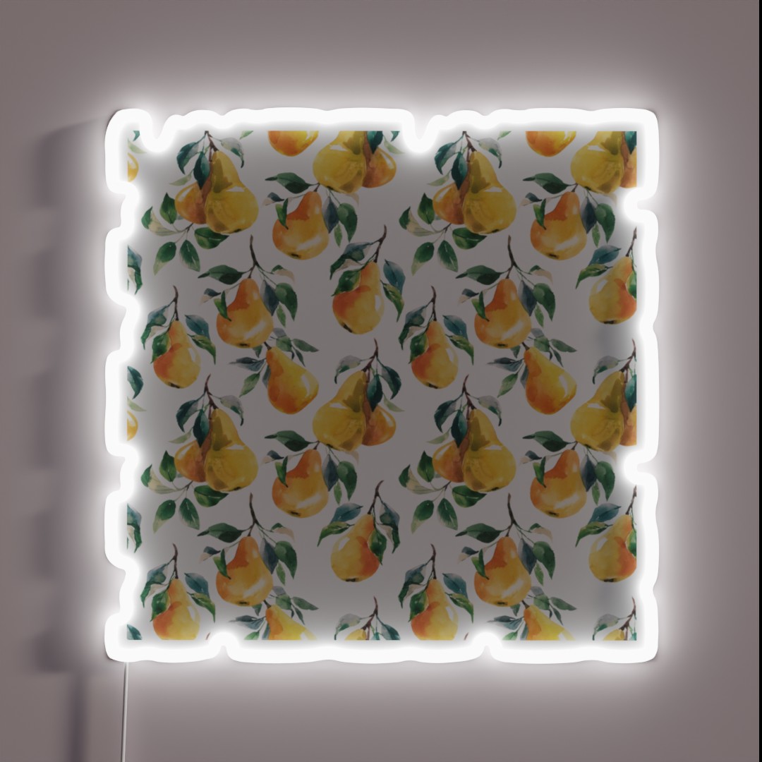 Fruit Design Pattern Colorful And Playful RGB Neon Sign Fruit Design Pattern Colorful And Playful RGB Neon Sign