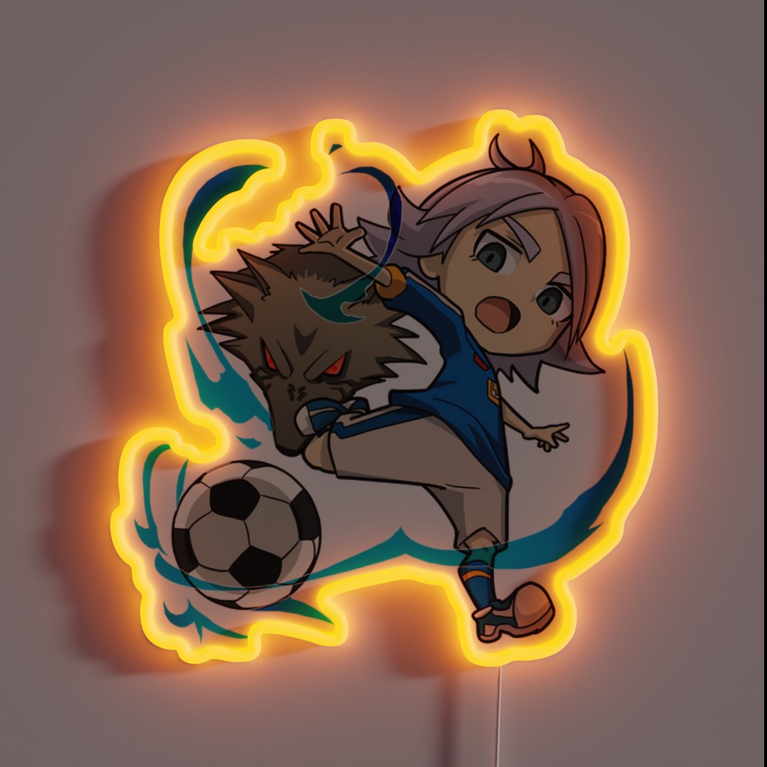 Fubuki Shawn Frost Chibi Inazuma Eleven RGB Neon Sign Fubuki Shawn Frost Chibi Inazuma Eleven RGB Neon Sign