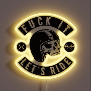 Fuck It Let S Ride RGB Neon Sign Fuck It Let S Ride RGB Neon Sign