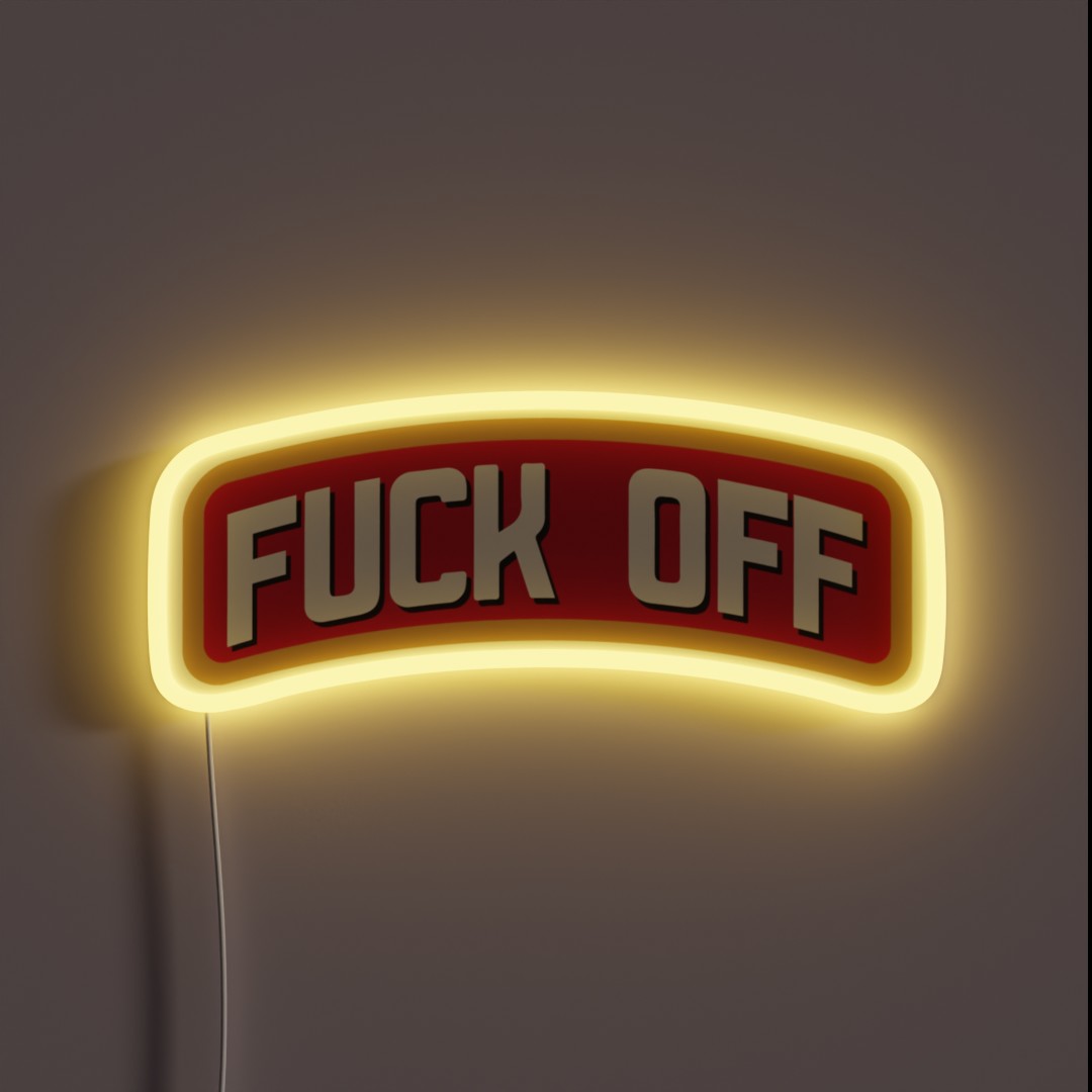 FUCK OFF Vodka Drink RGB Neon Sign FUCK OFF Vodka Drink RGB Neon Sign