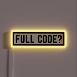 Full Code RGB Neon Sign