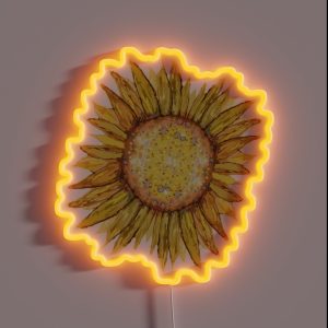 Full Sunflower RGB Neon Sign