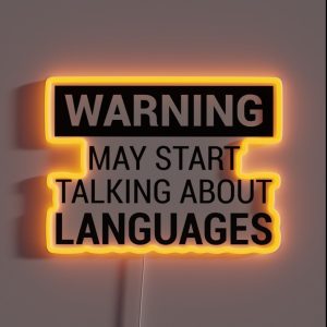 Fun Design For Language Teachers And Grammar Geeks RGB Neon Sign