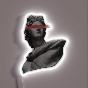 Funky Greek Statue RGB Neon Sign