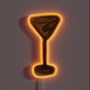 Funky Green Wine Glass RGB Neon Sign Funky Green Wine Glass RGB Neon Sign