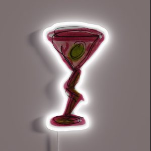 Funky Wine Glass RGB Neon Sign Funky Wine Glass RGB Neon Sign