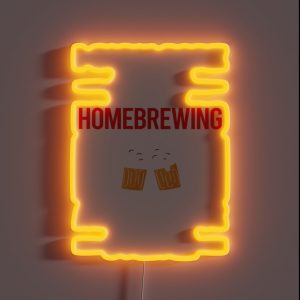 Funny 3 People Homebrewing Homebrew Homebrewer Beer Home Brew Brewing Brewer RGB Neon Sign