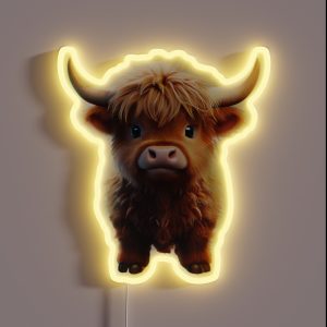 Funny Cow RGB Neon Sign
