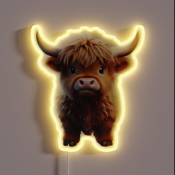 Funny Cow RGB Neon Sign