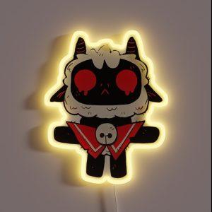 Funny Cult Of The Lamb RGB Neon Sign