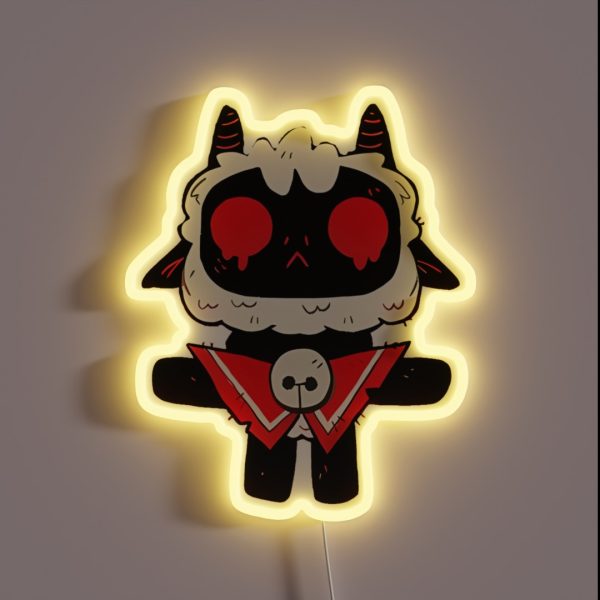 Funny Cult Of The Lamb RGB Neon Sign