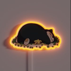 Funny Cute Snorlax Cartoon Anime Memes RGB Neon Sign Funny Cute Snorlax Cartoon Anime Memes RGB Neon Sign