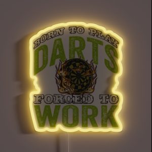Funny Darts Saying RGB Neon Sign
