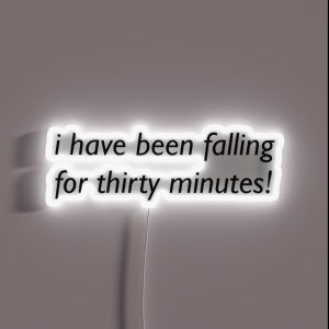 Funny Falling Quote RGB Neon Sign