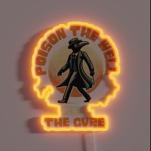 Funny Halloween Saying Poison The Well RGB Neon Sign