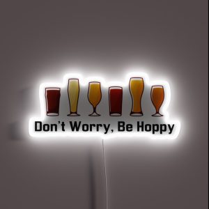 Funny Hilarious Craft Beer Pun Women Men Dad Design RGB Neon Sign