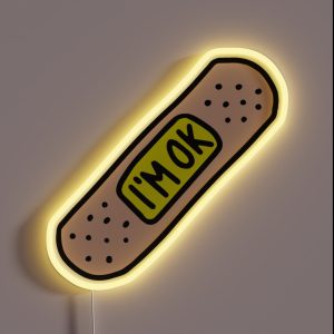 Funny I M OK RGB Neon Sign