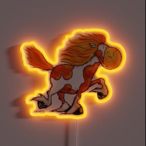 Funny Icelandic Horse RGB Neon Sign