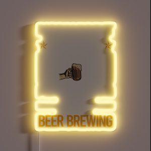 Funny Listening Beer Brewing RGB Neon Sign