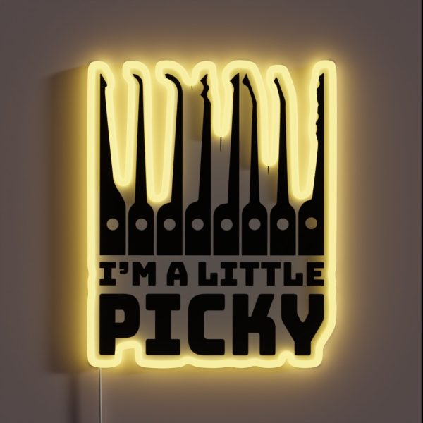 Funny Locksmith Lock Picking Pun RGB Neon Sign
