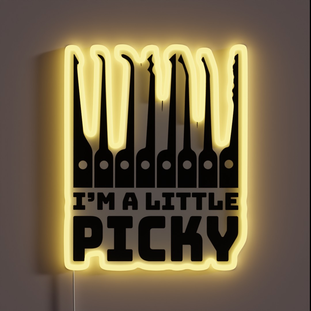 Funny Locksmith Lock Picking Pun RGB Neon Sign Funny Locksmith Lock Picking Pun RGB Neon Sign