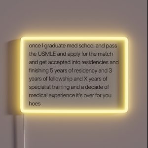 Funny Med School RGB Neon Sign