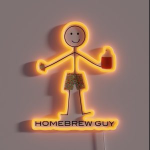 Funny Mens Homebrew Design RGB Neon Sign