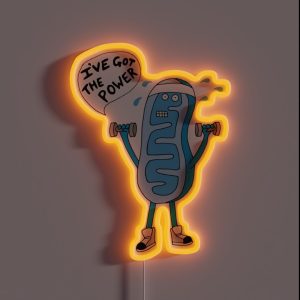 Funny Mitochondria I Ve Got The Power Of Biology RGB Neon Sign Funny Mitochondria I Ve Got The Power Of Biology RGB Neon Sign