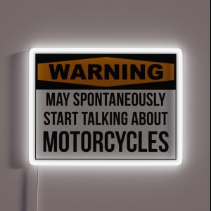 Funny Motorcycle RGB Neon Sign
