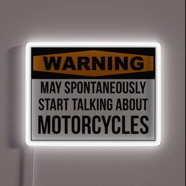 Funny Motorcycle RGB Neon Sign