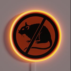 Funny No Rats Funny Hard Hat RGB Neon Sign