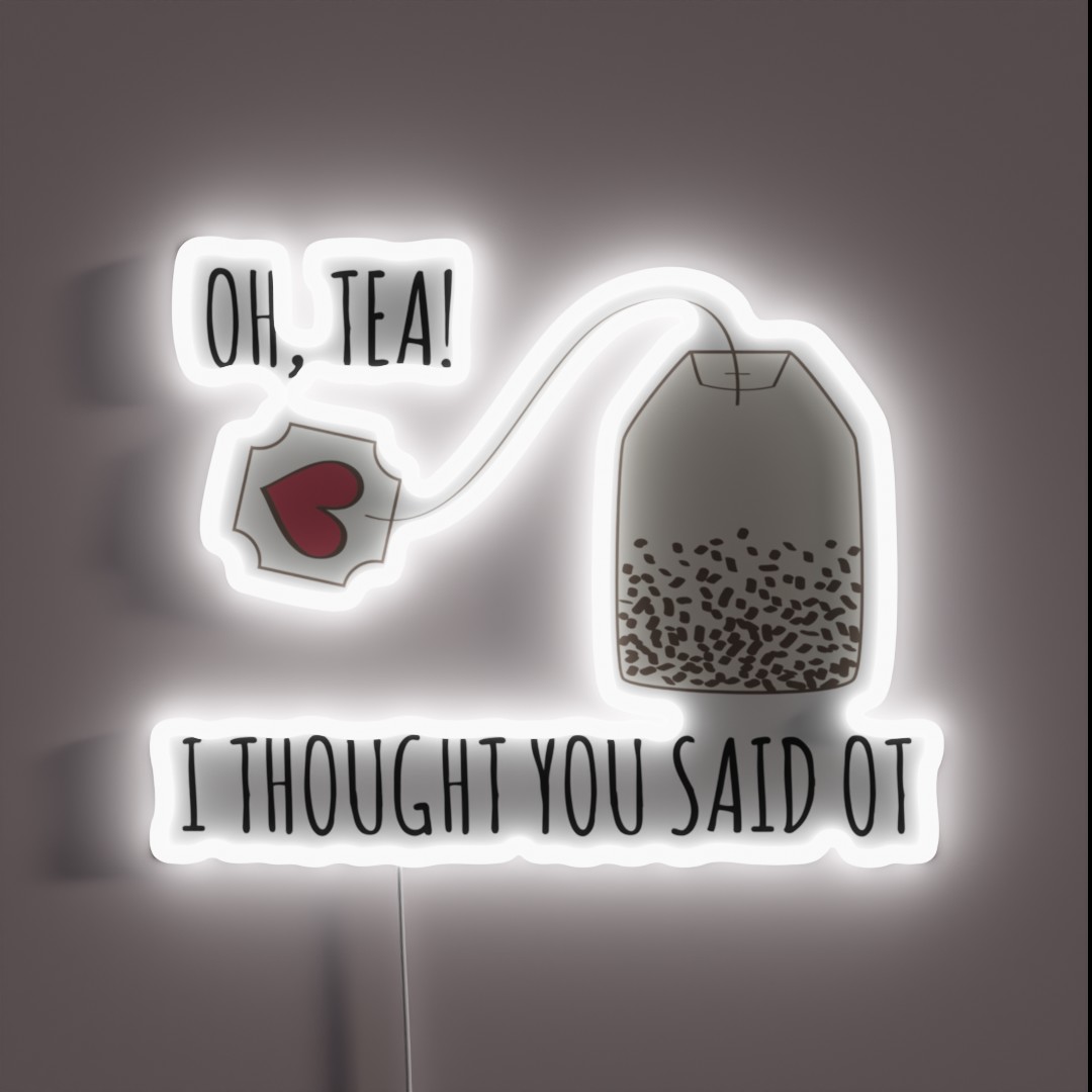 Funny Occupational Therapy Tea Lover Design RGB Neon Sign Funny Occupational Therapy Tea Lover Design RGB Neon Sign