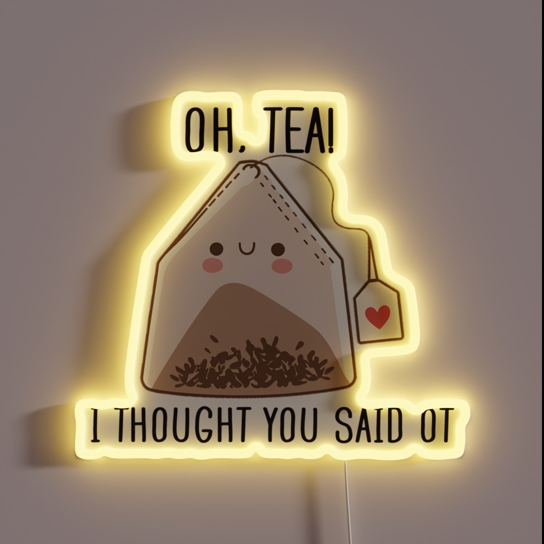 Funny Occupational Therapy Tea Lover RGB Neon Sign Funny Occupational Therapy Tea Lover RGB Neon Sign