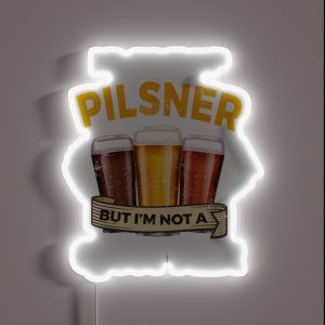 Funny Pilsner Give Up Beer But Not A Quitter RGB Neon Sign Funny Pilsner Give Up Beer But Not A Quitter RGB Neon Sign