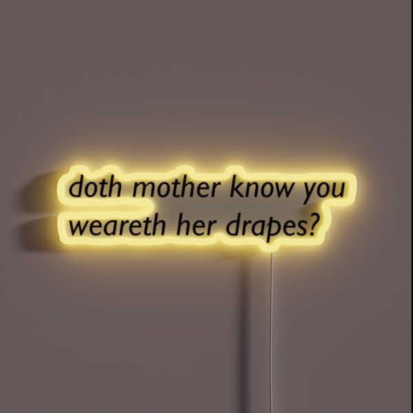 Funny Shakespeare Joke RGB Neon Sign