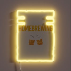 Funny Smart People Homebrewing Homebrew Homebrewer Beer Home Brew Brewing Brewer RGB Neon Sign