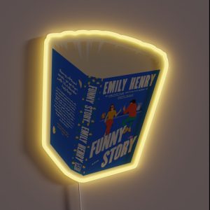 Funny Story Sprawled Open Emily Henry RGB Neon Sign Funny Story Sprawled Open Emily Henry RGB Neon Sign