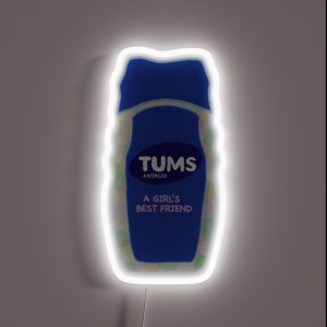 Funny Tums A Girl S Best Friend RGB Neon Sign Funny Tums A Girl S Best Friend RGB Neon Sign