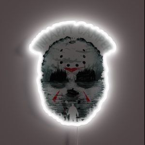 Funny Unhappy Camper Camping Outdoors Graphic RGB Neon Sign Funny Unhappy Camper Camping Outdoors Graphic RGB Neon Sign