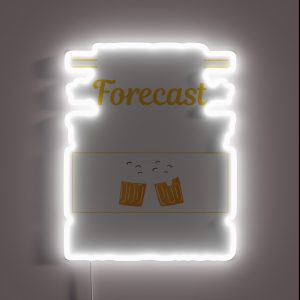 Funny Weekend Forecast Homebrewing Homebrew Homebrewer Beer Home Brew Brewing Brewer RGB Neon Sign