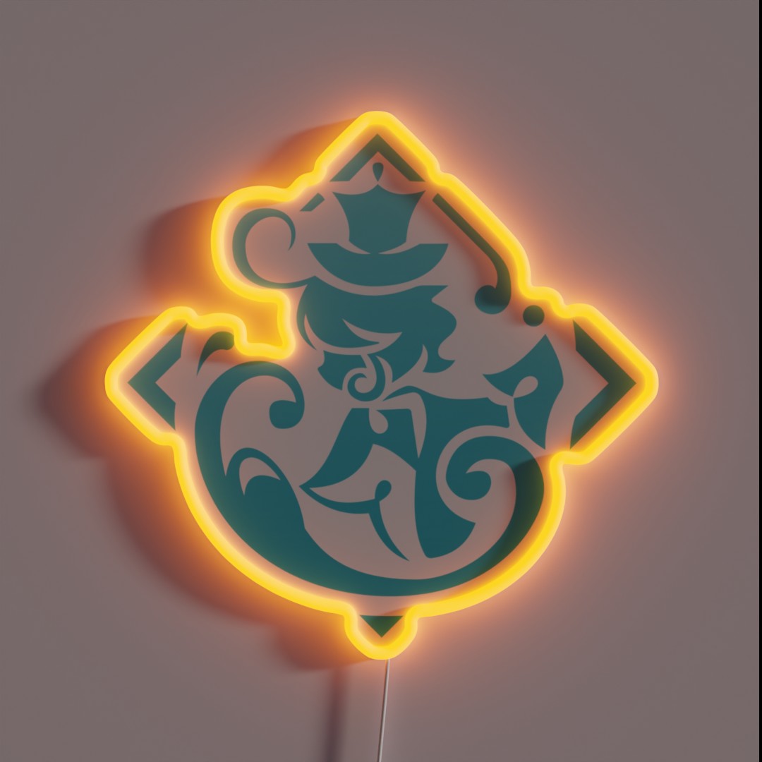 Furina Constel Lation Logo Genshin Impact RGB Neon Sign Furina Constel Lation Logo Genshin Impact RGB Neon Sign