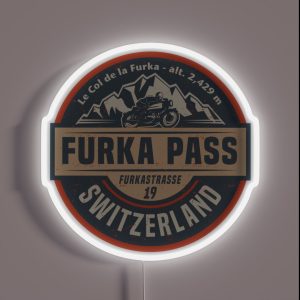 Furka Pass Switzerland RGB Neon Sign