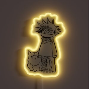 Fushiguro Megumi And Demon Dog RGB Neon Sign