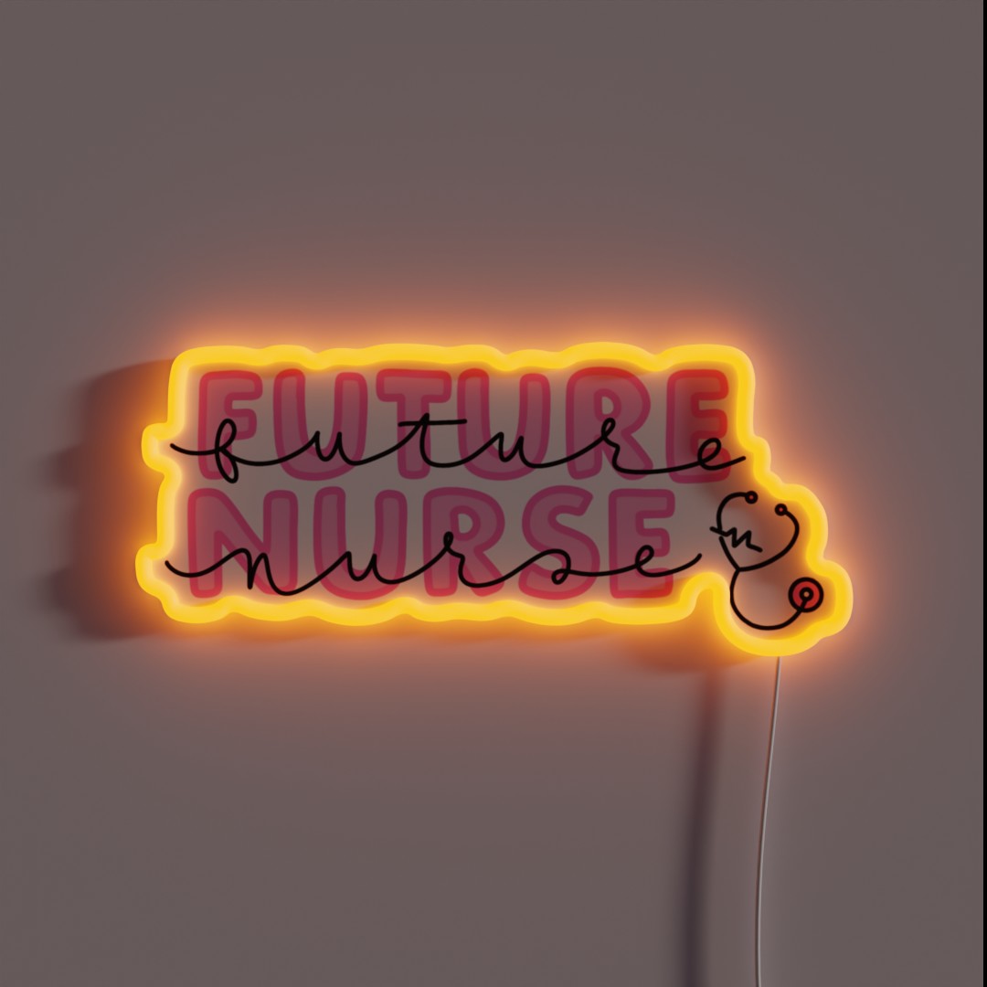Future Nurse Pink RGB Neon Sign Future Nurse Pink RGB Neon Sign