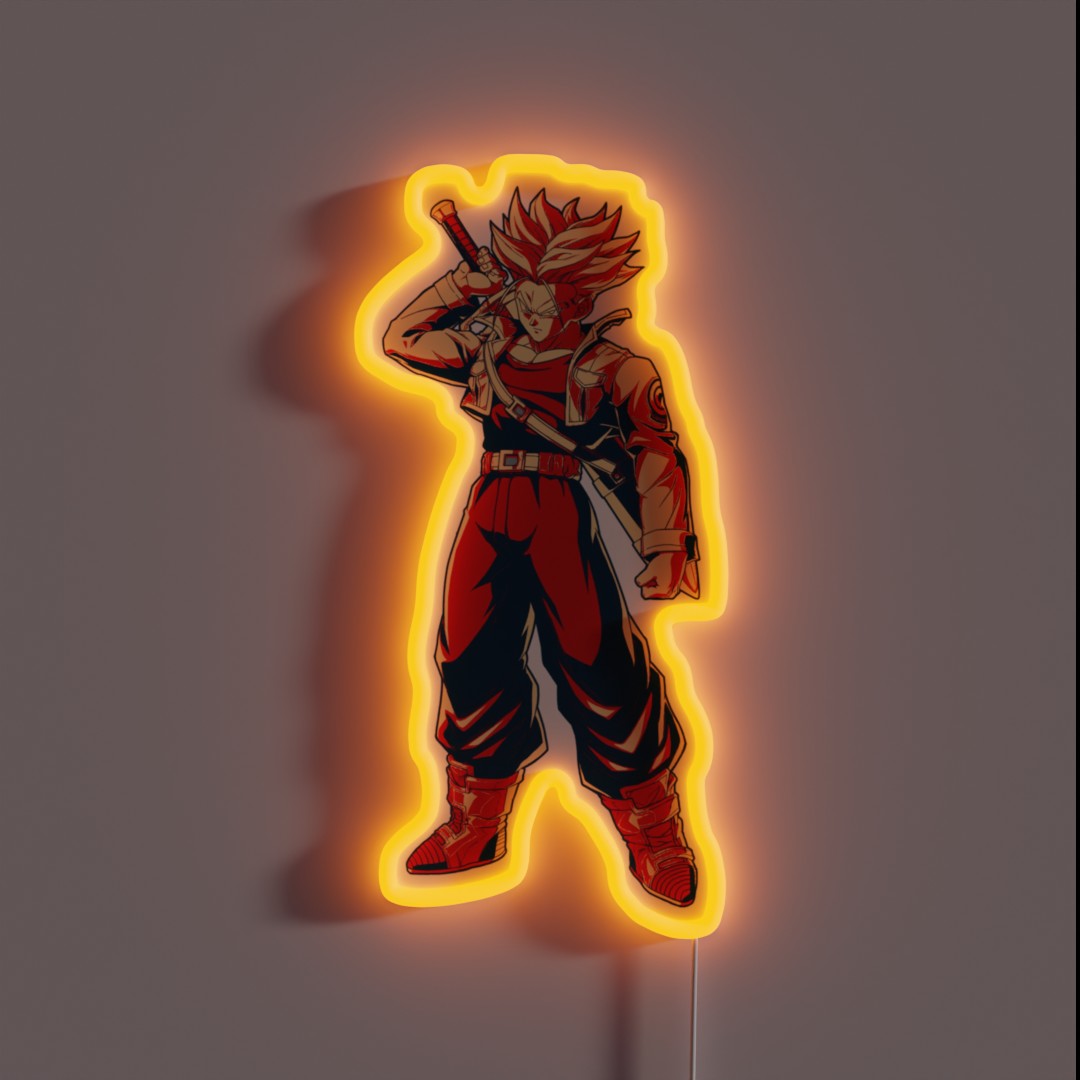 Future Trunks Retro Future Trunks Fanart RGB Neon Sign Future Trunks Retro Future Trunks Fanart RGB Neon Sign