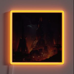 Futuristic City RGB Neon Sign Futuristic City RGB Neon Sign