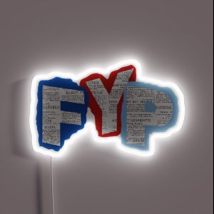 FYP Newsies RGB Neon Sign FYP Newsies RGB Neon Sign